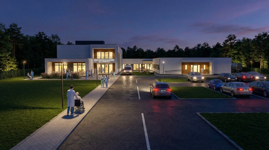 Render exterior — noaptea